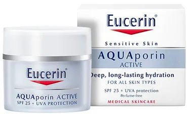 Зволожуючий крем для всіх типів шкіри з SPF 25Eucerin AquaPorin Active Deep Long-lasting Hydration For All Skin Types SPF 25