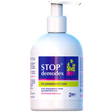 М'яке очищувальне мило для обличчя і тілаStop Demodex