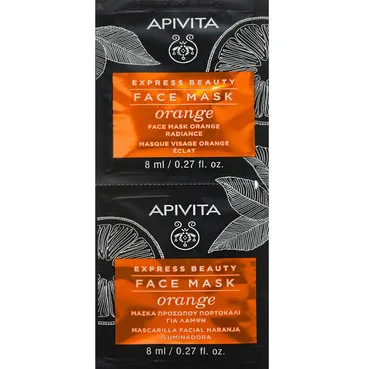 Маска для обличчя СЯЯННЯ ТА ОЗДОРОВЛЕННЯ з апельсином Apivita Express Beauty Revitalizing Face Mask With Orange