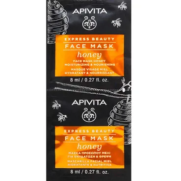 Маска для обличчя ЗВОЛОЖЕННЯ ТА ЖИВЛЕННЯ з медом Apivita Express Beauty Moisturizing And Nourishing Mask With Honey