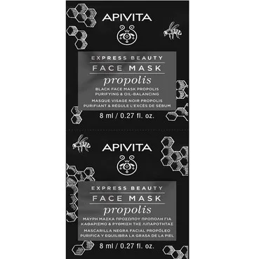 Маска для обличчя ОЧИЩЕННЯ ДЛЯ ЖИРНОЇ ШКІРИ з прополісом Apivita Express Beauty Mask For Young Oily Skin With Propolis