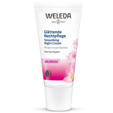 Трояндовий нічний крем для обличчяWeleda Wildrosen Glättende Nachtpflege
