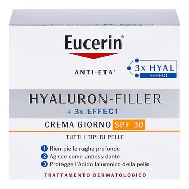 Денний крем проти зморшок з SPF 30Eucerin Hyaluron-Filler + 3x Effect Day Cream SPF 30