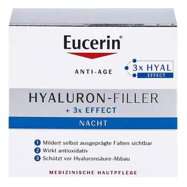 Нічний крем проти зморшок Eucerin Hyaluron-Filler + 3x Effect Night Cream