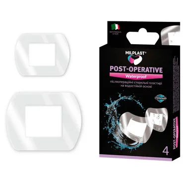 Післяопераційний водостійкий пластир Milplast Post-Operative Waterproof Plaster