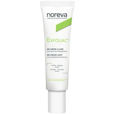 BB крем від недоліків шкіриNoreva Exfoliac BB Cream Anti-Imperfections Tinted Care