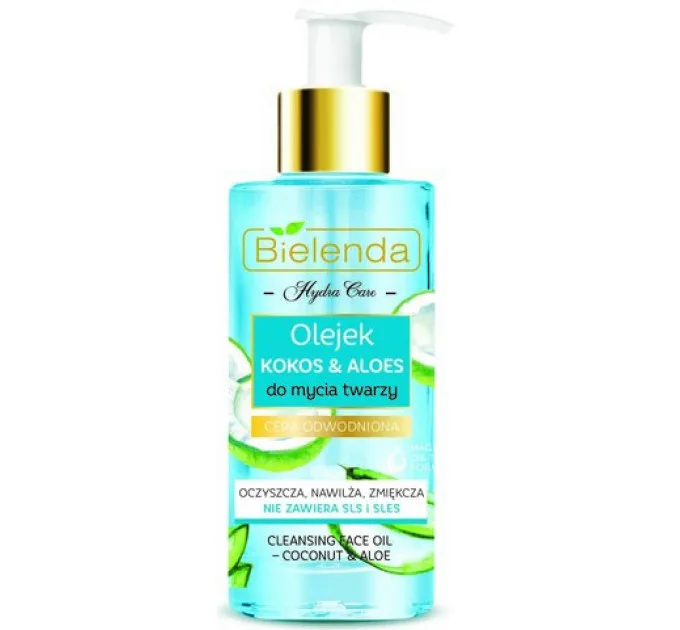Очищувальна олія для обличчя "Кокос і алое" Bielenda Hydra Care Cleansing Face Oil Coconut and Aloe