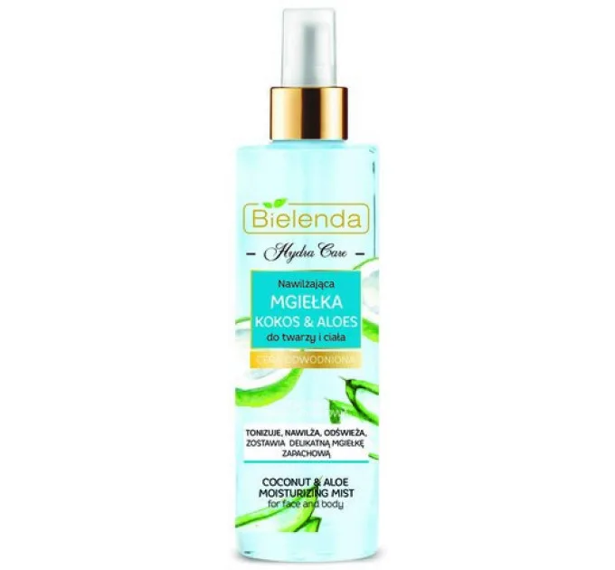 Зволожуюча рідина (міст) для обличчя та тіла "Кокос і алое"" - Hydra Care Coconut and Aloe Moisturizing Mist (до 06.2026)