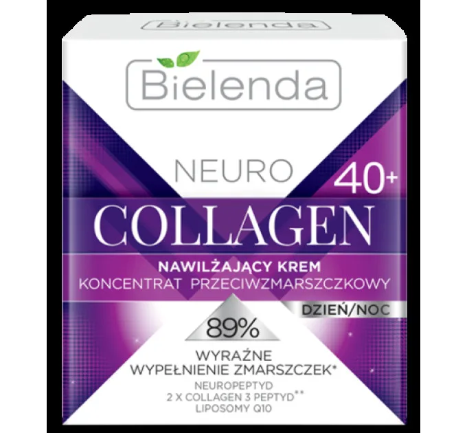 Зволожувальний крем-концентрат проти зморшок 40+ "денний/нічний" - Neuro Collagen (пом'ята упаковка)