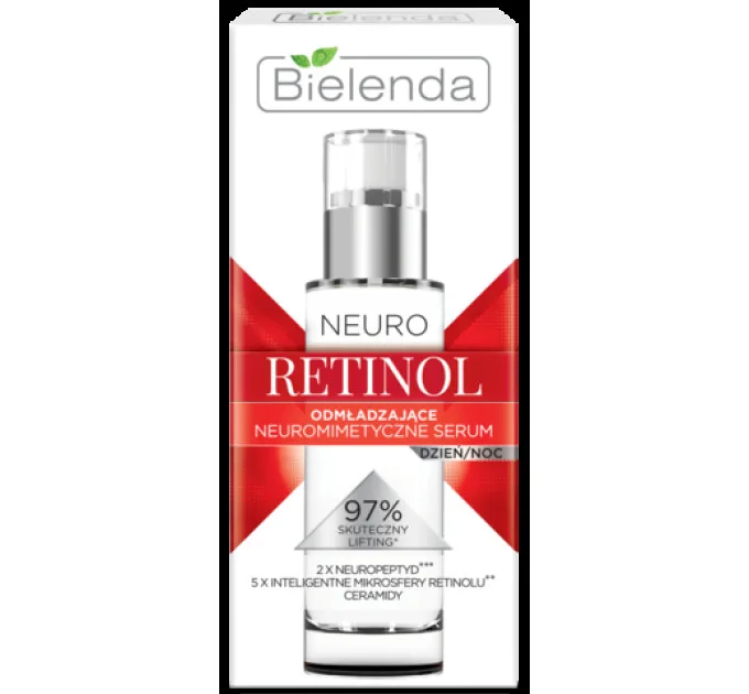 Нейтропепридна омолоджувальна сироватка для обличчя "денна/нічна" - Neuro Retinol