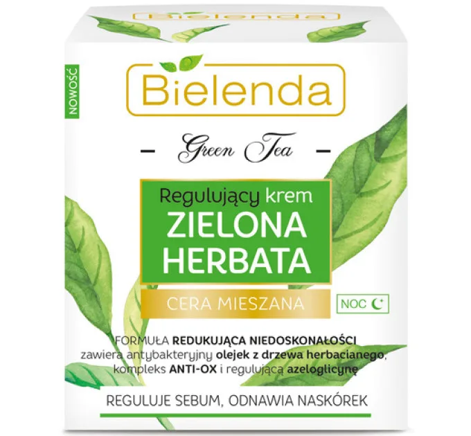 Регулюючий крем для обличчя "нічний" - Green Tea Regulating Night Face Cream