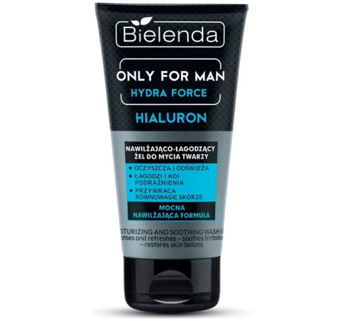 Зволожуючий та заспокійливий гель для вмивання обличчя - Only For Men Hydra Force