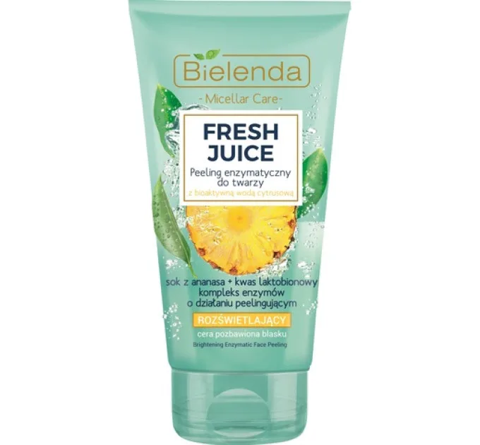 Освітлювальний скраб-пілінг для обличчя що надає блиск "Ананас" - Fresh Juice