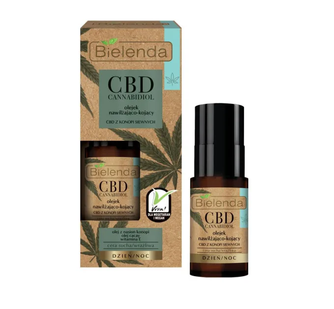 Олія зволожувальна для сухої та чутливої шкіри - CBD Cannabidiol