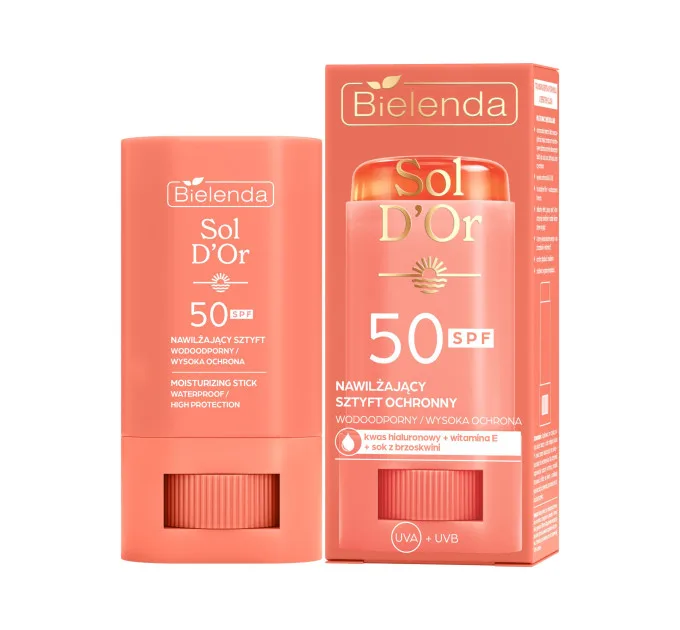 Зволожуючий сонцезахисний стік SPF 50 — Sol D’OR