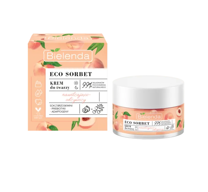Крем для обличчя Bielenda Eco Sorbet Персик, 50 мл