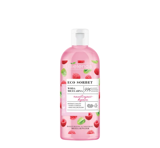 Міцелярна вода для обличча з екстрактом малини - Eco Sorbet