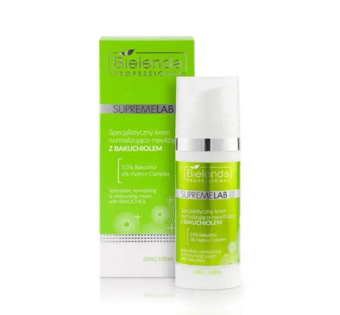 Нормалізувальний і зволожувальний крем з бакучіолом Supremelab Sebio Derm Specialist