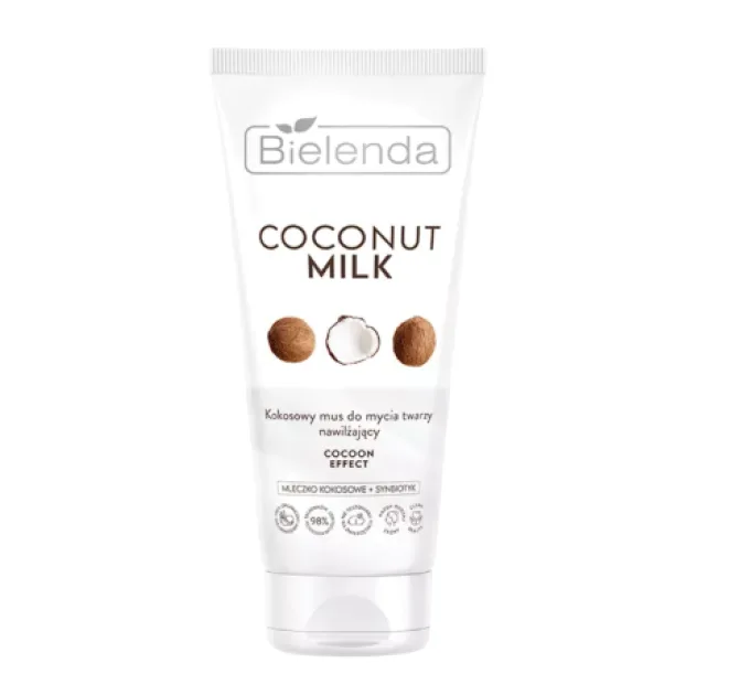 Зволожувальний кокосовий мус для вмивання Bielenda Coconut Milk Moisturizing Face Mousse