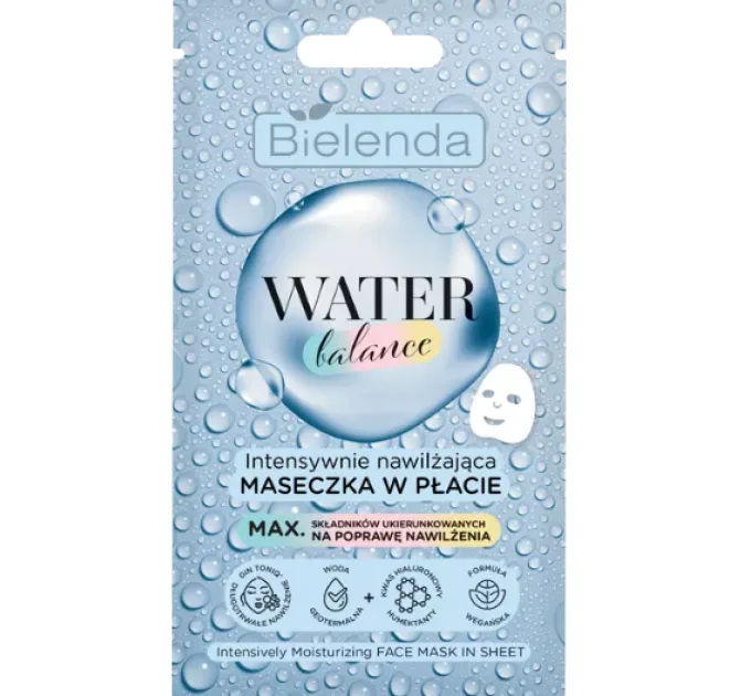 Інтенсивно зволожуюча тканинна маска для обличчя - Water Balance