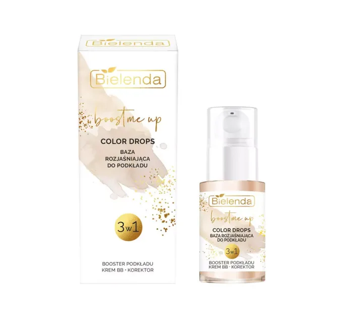 Тональний крем-бустер "освітлювальний" 3в1 - Boost Me Up Color drops
