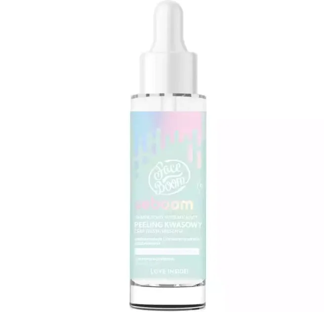 10-хвилинний розгладжуючий кислотний пілінг для обличчя - Face Boom Seboom Peeling