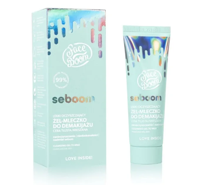 Легке очищуюче гель-молочко для зняття макіяжу - Seboom Light Cleansing