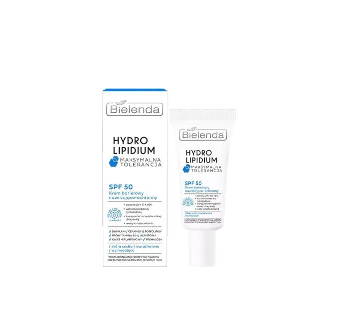 Зволожуючий і захисний бар'єрний крем SPF50 - Hydro lipidium