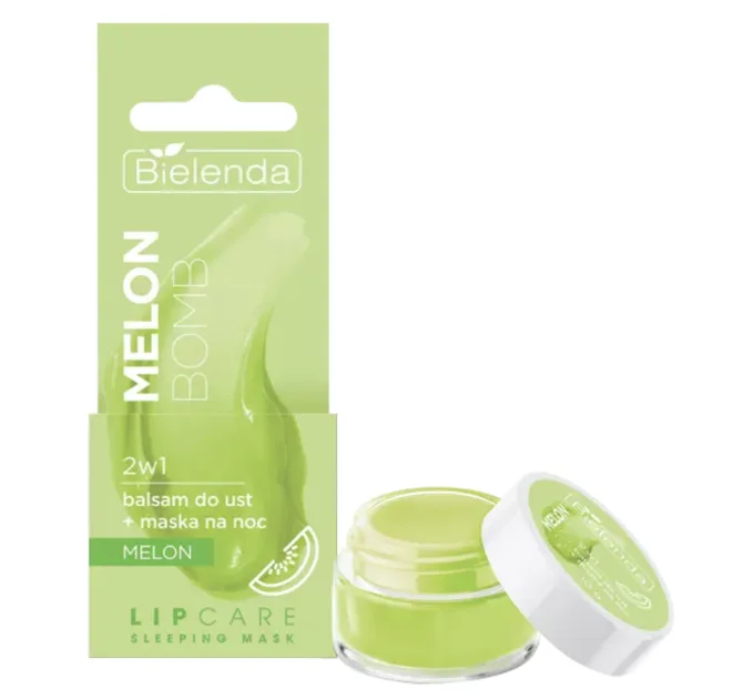 Бальзам для губ 2-в-1 + нічна маска - LIP CARE MELON BOMB (до 09.2026)