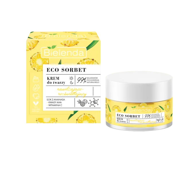 Зволожувальний і освітлювальний крем для обличчя - Eco Sorbet