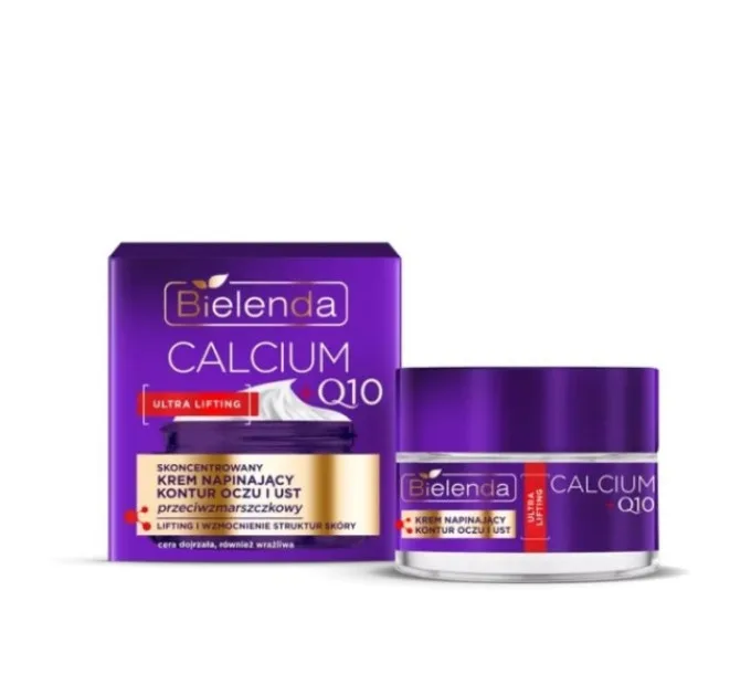 Концентрований крем проти зморшок, що підтягує контур очей і губ - CALCIUM + Q10