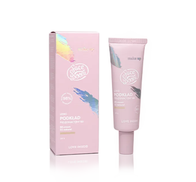 Легкий тональний крем для обличчя - BodyBoom FaceBoom BB Cream 02