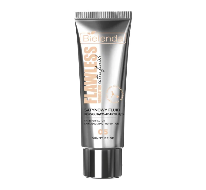 Сатиновий коригувальний та адаптувальний флюїд - 05 Сонячний бежевий - Flawless Foundation