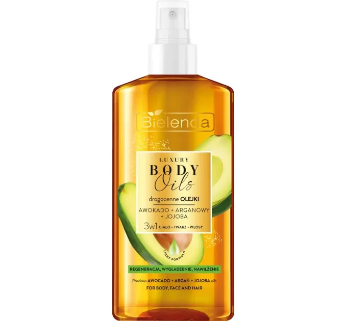 Регенерувальна олія для тіла 3 в 1 авокадо+арган+жожоба - LUXURY BODY OILS