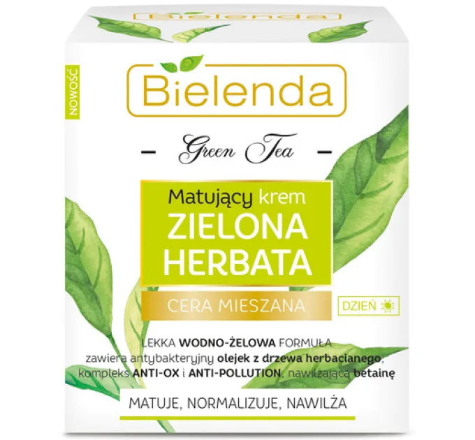 Матувальний крем для обличчя "денний" - Green Tea Day Mattifying Face Cream (помʼята упаковка)