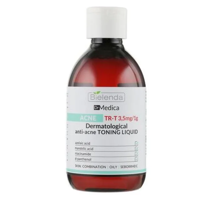 Тонік для обличчя та тіла Bіelenda Dr Medica Acne дерматологічний тонізуючий проти акне 250 мл