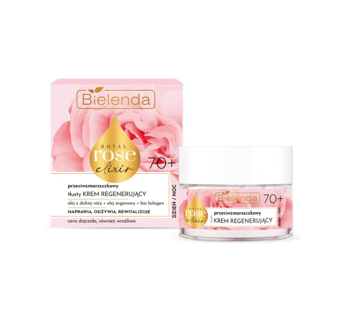 Регенеруючий крем проти зморшок 70+ - ROYAL ROSE ELIXIR (пом`ята упаковка)