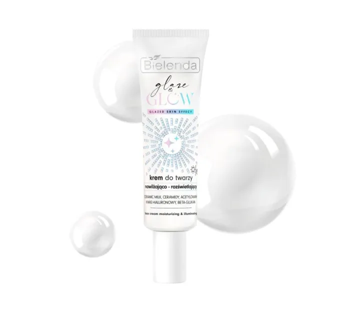 Зволожуючий і освітлюючий крем з ефектом сяючої шкіри - GLAZE & GLOW