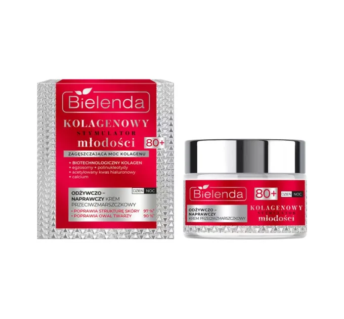 Живильний і відновлюючий крем проти зморшок 80+ день/ніч - COLLAGEN YOUTH STIMULATOR