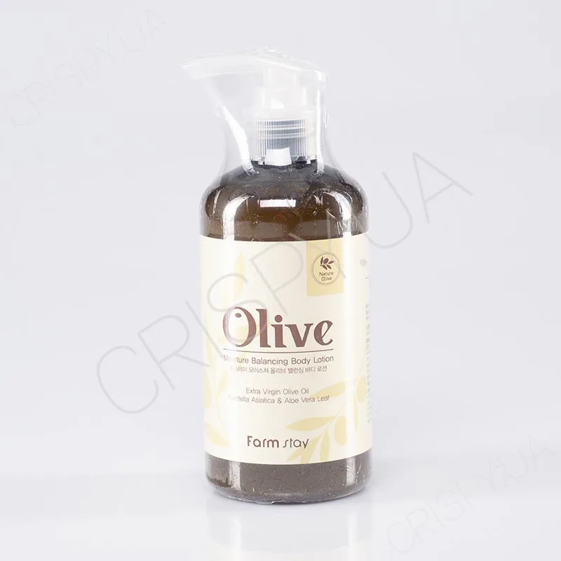 Лосьйон з екстрактом оливи для зволоження шкіри тіла купити - FARMSTAY OLIVE MOISTURE BALANCING BODY LOTION косметика Фармстай опт, роздріб