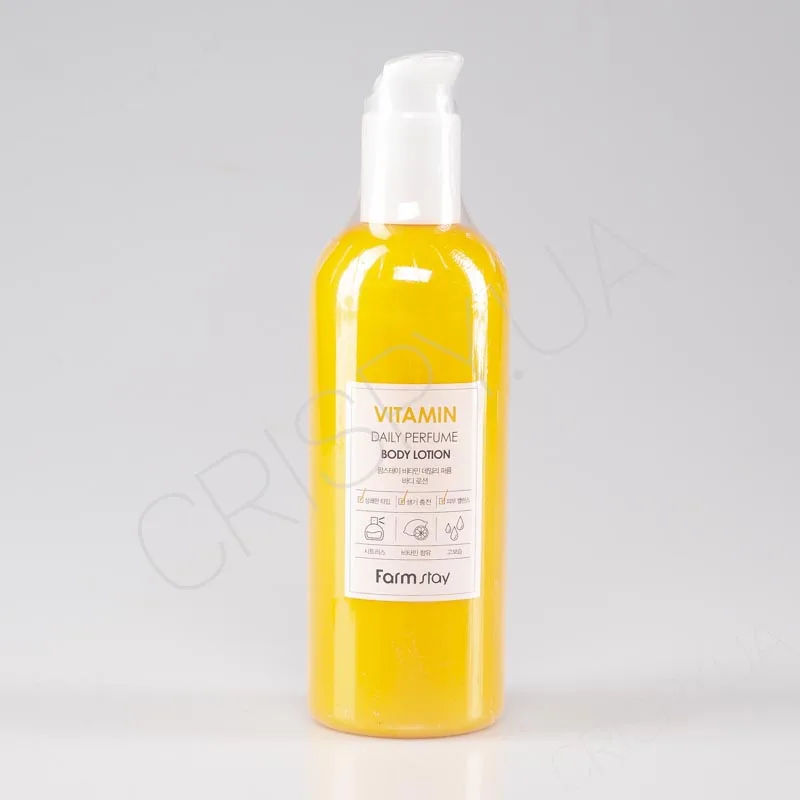 Лосьйон з вітамінами для догляду за шкірою тіла купити FARMSTAY DAILY PERFUME BODY LOTION VITAMIN Корейська косметика Фармстей оптом, в роздріб