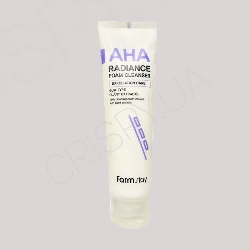 Очищувальна пінка з AHA кислотою FARMSTAY AHA RADIANCE FOAM CLEANSER - 150 мл