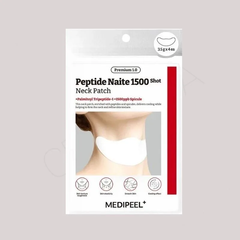 Антивікові патчі для шиї Celimax Medi-Peel Premium Peptide Naite 1500 Shot Neck Patch - 3.5 г × 4 шт