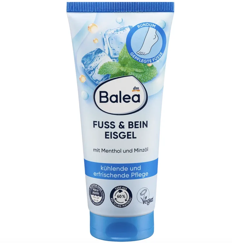 Гель для ніг Охолоджувальний Balea Fuss & Bein Eisgel з ментолом і м’ятою 100 мл