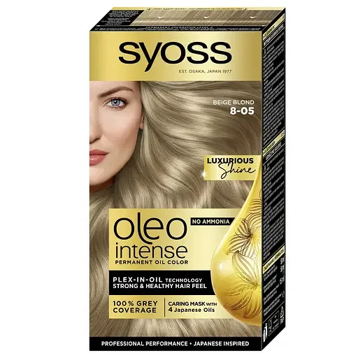Фарба для волосся без аміаку Syoss Oleo Intense відтінок 45420 бежевий блонд 115 мл