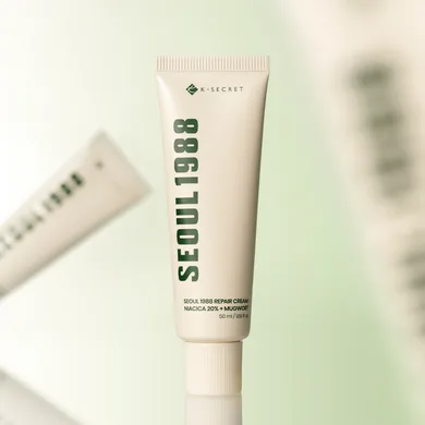 KSECRET SEOUL 1988 Repair Cream : Niacica 20% + Mugwort – відновлювальний крем з центеллою і полином 50 мл