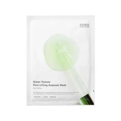 Sungboon Editor Green Tomato Pore Lifting Ampoule Mask – маска порозвужуюча для обличчя 1 шт.