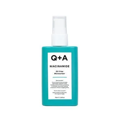 Q+A Niacinamide Oil-Free Moisturiser – зволожуючий крем для обличчя з ніацинамідом без вмісту олії 75 мл.