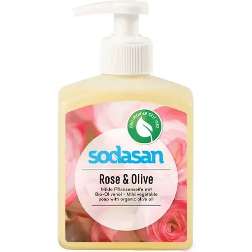 Органічне рідке мило Sodasan Rose-Olive 300 мл