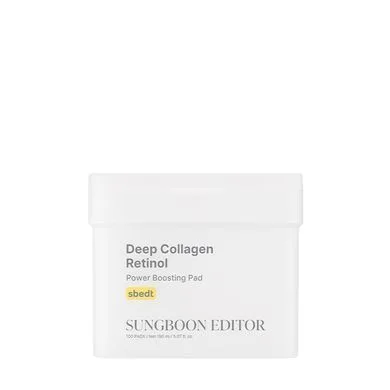 Sungboon Editor Deep Collagen Retinol Power Boosting Pad – педи для обличчя з ретинолом 100 шт.